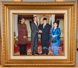 Photograph of the Presidents and First Ladies of the United States and Indonesia