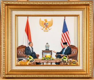 Photograph of President Obama and President Susilo Bambang Yudhoyono of Indonesia