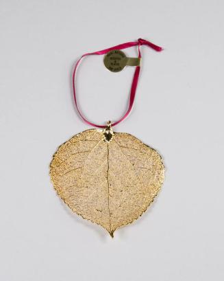 Gold-Plated Aspen Leaf Ornament