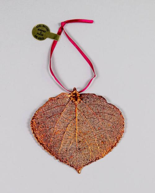 Gold-Plated Aspen Leaf Ornament