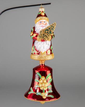 Santa Bell - Mistletoe Ornament