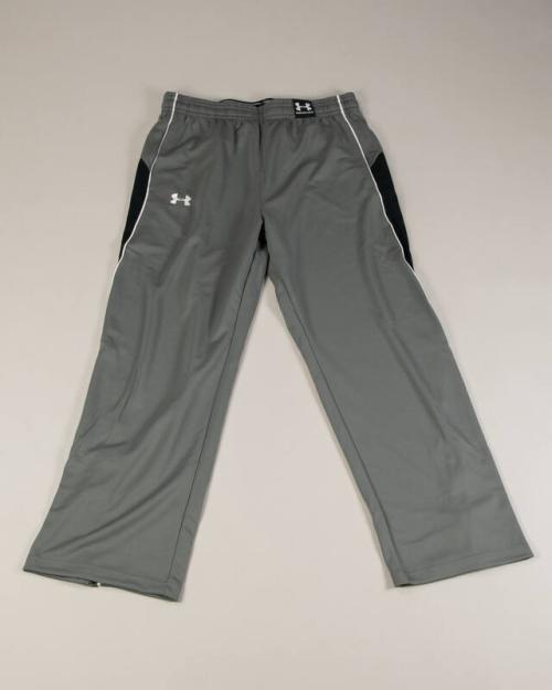 Gray and Black Under Armour Athletic Pants