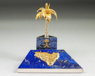 Silver and Gold Palm Tree Sculpture