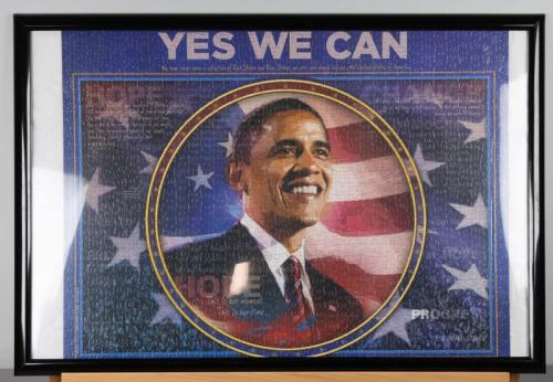 Framed Yes We Can Puzzle