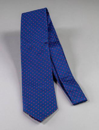 Blue Tie with Red Polka Dots