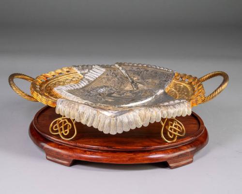 Silver Strand Fruit Plate Featuring Harmony and Beauty