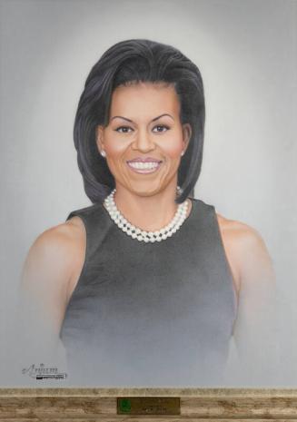 Color Pencil Portrait of First Lady Michelle Obama