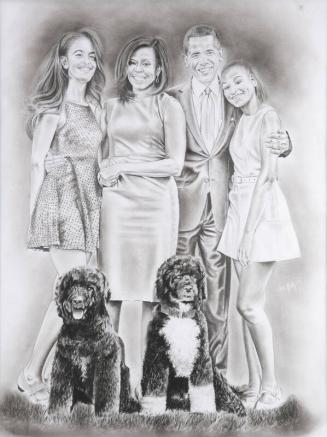 Drawing of First Family Portrait