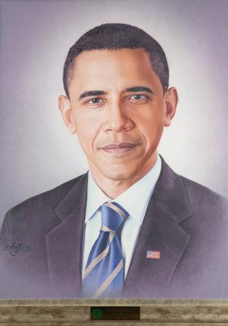 Color Pencil Portrait of President Obama