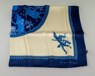 Blue and White Acropolis Museum Scarf