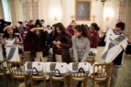 Image courtesy of the Barack Obama Presidential Library, Students attend a workshop with the 20…