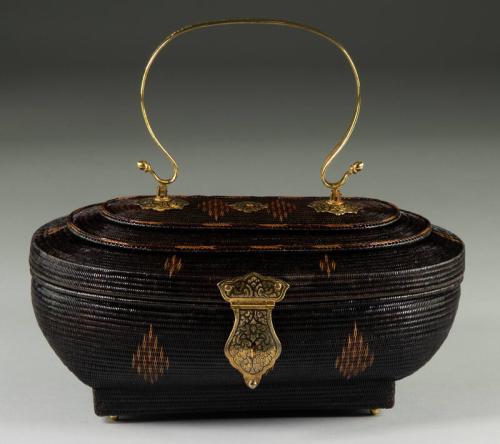 Brown Wicker Purse