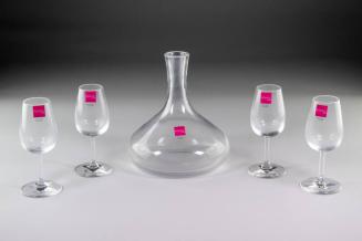 Crystal Decanter and Wine Glasses