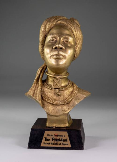 Brass Bust of a Woman