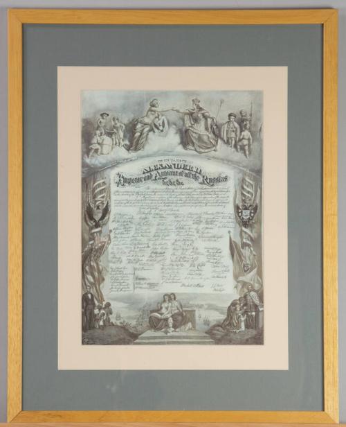 Framed Address by Alexander II