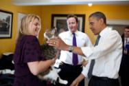 Image courtesy of the Barack Obama Presidential Library, British Prime Minister David Cameron i…
