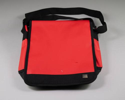 Red and Black Messenger Bag