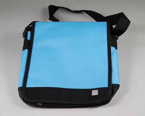 Blue and Black Messenger Bag