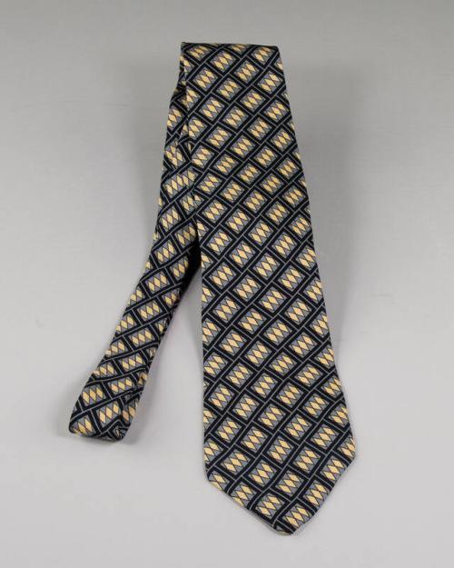 Presidential Gray Patterned Necktie