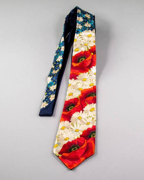 Floral Flag Necktie