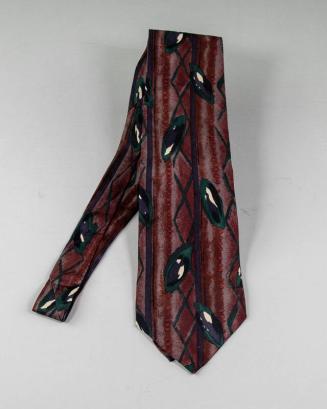 Maroon Patterned Necktie