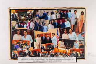 Photo Collage of the President and First Lady's Trip to South Africa