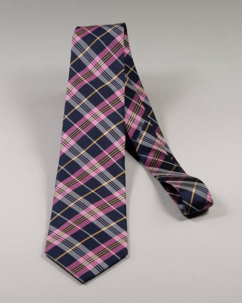 Pink Plaid Necktie