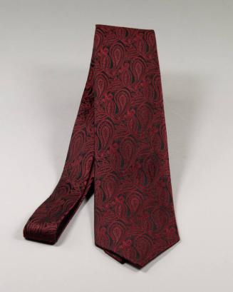 Black and Red Paisley Necktie