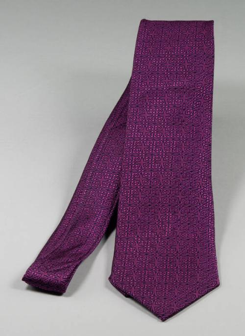 Geometric Purple and Fuchsia Necktie