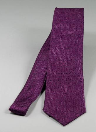 Geometric Purple and Fuchsia Necktie