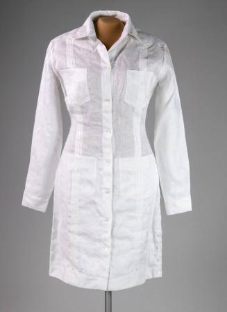 White Linen Shirt Dress