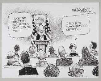 Press Conference Political Cartoon