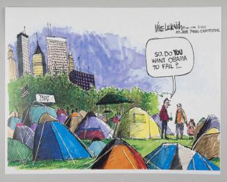 Tent City Political Cartoon