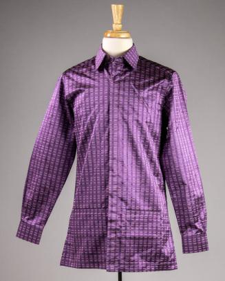 Purple Striped Button Down Dress Shirt