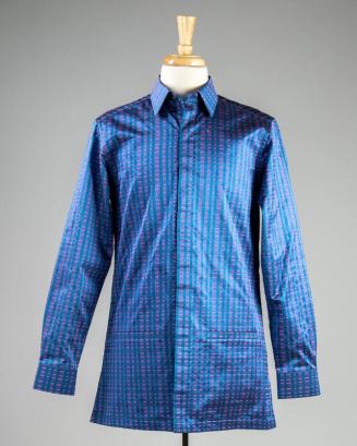 Blue Striped Button Down Dress Shirt