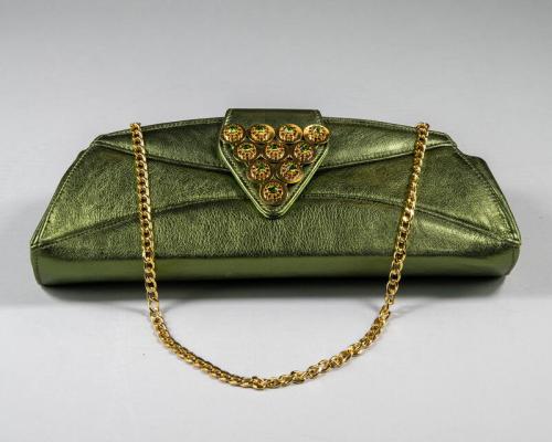 Metallic Green Purse