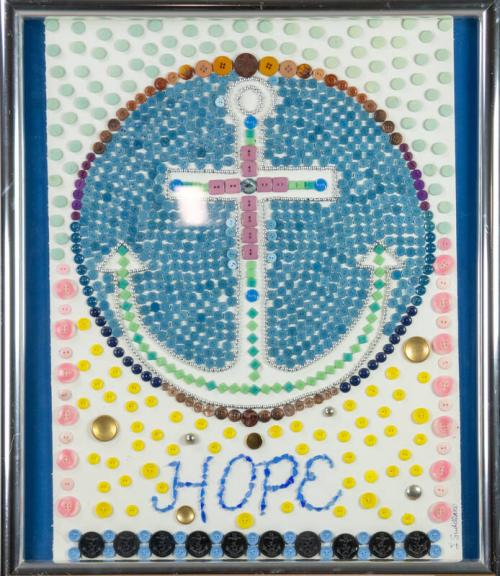 Button and Bead Mosaic