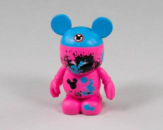 Pink and Blue Mickey Mouse Figurine