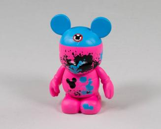 Pink and Blue Mickey Mouse Figurine