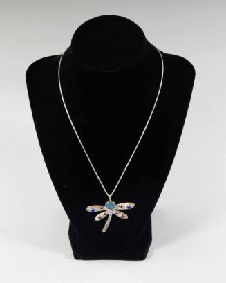 Sterling Silver Necklace with Dragonfly Pendant