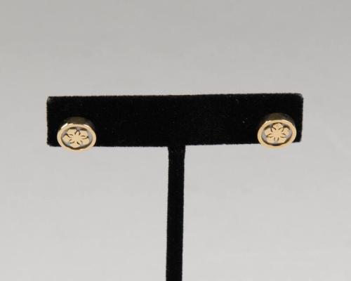 Gold and Mother-of-Pearl Earrings