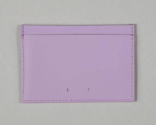 Light Purple Leather Card Holder