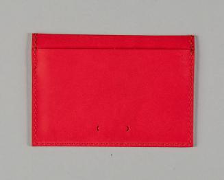 Red Leather Card Holder