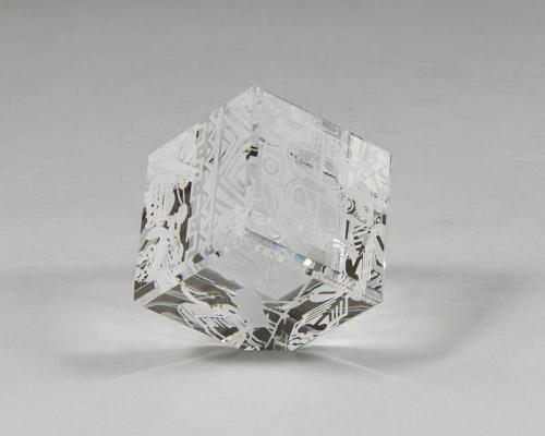 Crystal Cube Sculpture