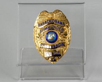 Patterson Police Barack Obama Commander Badge