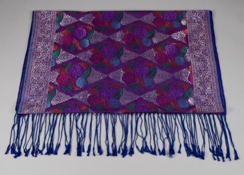 Purple Batik Shawl