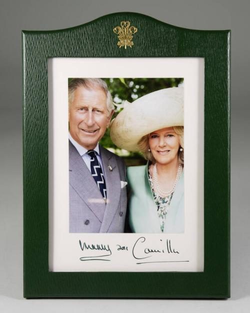 Framed Portrait of the Prince of Wales and Duchess of Cornwall