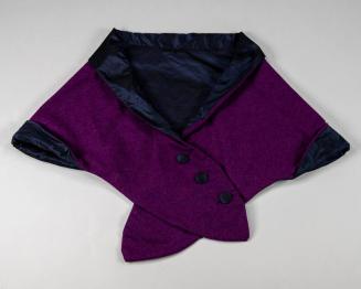 Purple Tweed Shoulder Cape