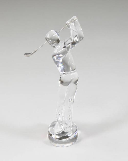 Crystal Golfer Statuette