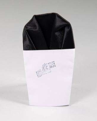 Black Satin Pocket Square